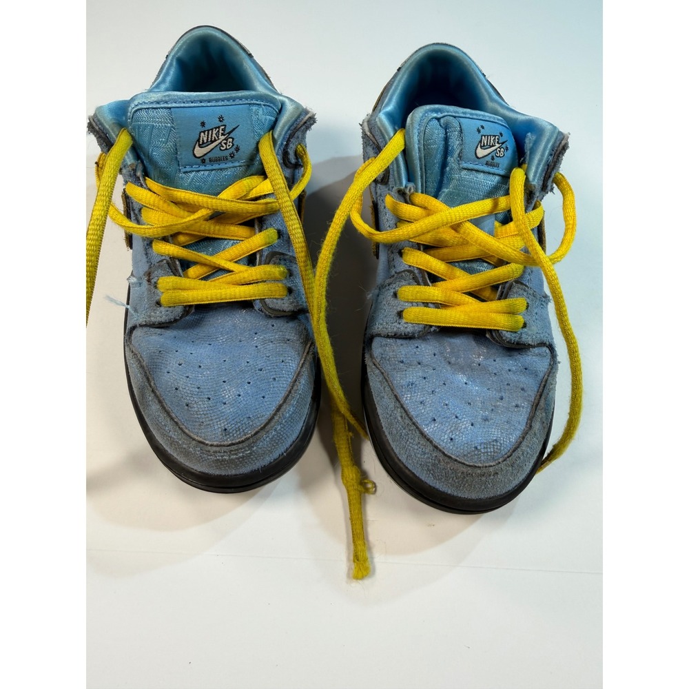 Nike SB Dunk Low Powerpuff Girls Bubbles Blue Yellow FZ8833-400 Kids Size 13C